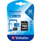 Flash memory card Verbatim micro sdhc - classe 10 con adattatore 32 GB 44083