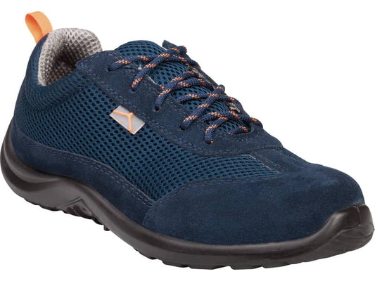 Scarpe da lavoro DELTA PLUS basse Como S1P - poliestere mesh e pelle scamosciata blu - 39 - COMOSPBL39