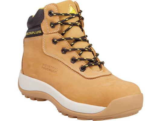 Scarpe da lavoro DELTA PLUS alte Saga S3 pelle pieno fiore nabuk beige - 41 SAGAS3BE41