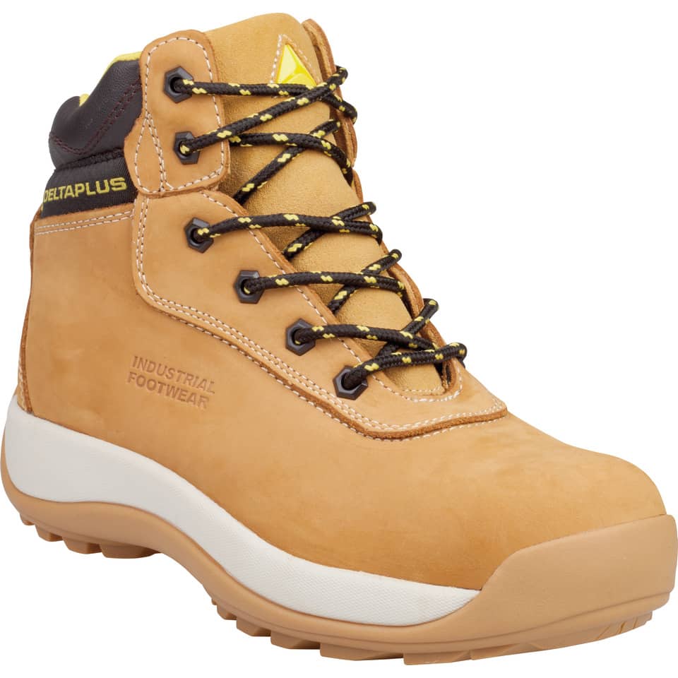 Scarpe da lavoro DELTA PLUS alte Saga S3 pelle pieno fiore nabuk beige - 44 SAGAS3BE44
