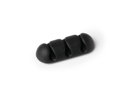 Clip fermacavi adesiva DURABLE CAVOLINE CLIP 3 grafite per 3 cavi conf. da 2 - 503937