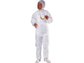Tute da lavoro DELTA PLUS con cappuccio elasticizzata monouso - chiusura con zip PPL bianco - M - PO106BCTM