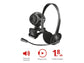 Kit webcam e cuffie con microfono - cavo da 1,8 m Trust Exis Chatpack nero 17028