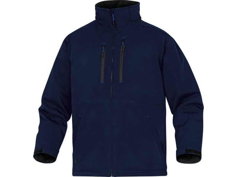 Giacca da lavoro Delta Plus Parka Milton 2 chiusura con zip impermeabile - 6 tasche - poliestere blu M - MILT2BMTM
