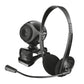 Kit webcam e cuffie con microfono - cavo da 1,8 m Trust Exis Chatpack nero 17028