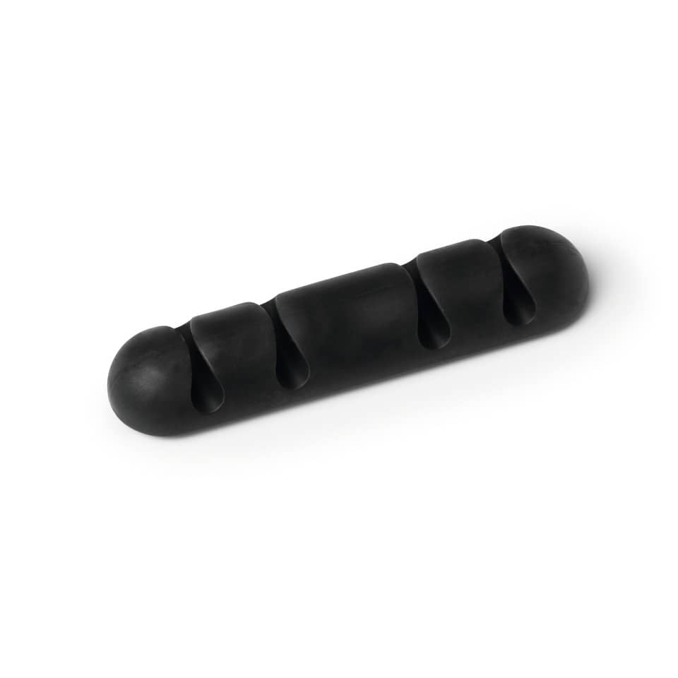 Clip fermacavi adesiva DURABLE CAVOLINE CLIP 4 grafite per 4 cavi conf. da 2 - 504037