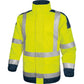 Giacca da lavoro Delta Plus Parka Easy View c/zip imperm. - Cl.3 - 4 tasche - argento giallo fluo-blu - XL - EASYVJMXG