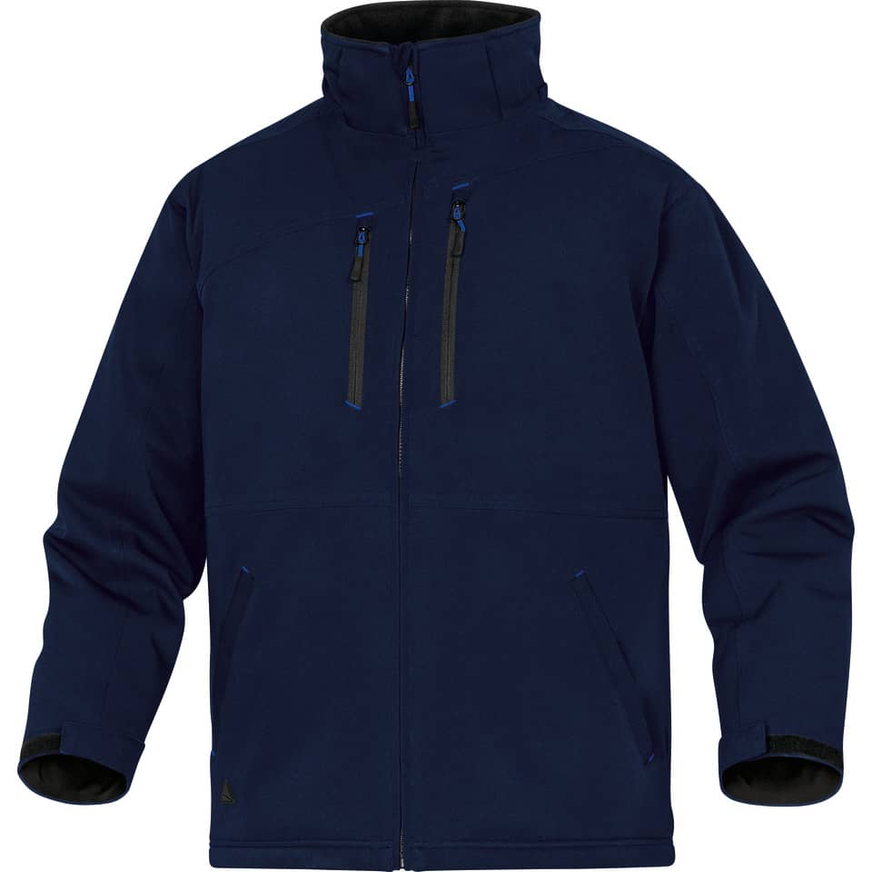 Giacca da lavoro Delta Plus Parka Milton 2 chiusura con zip impermeabile - 6 tasche - poliestere blu XL - MILT2BMXG