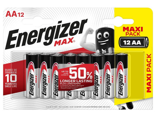 Batterie ENERGIZER Max AA  conf. da 12 - E301531400