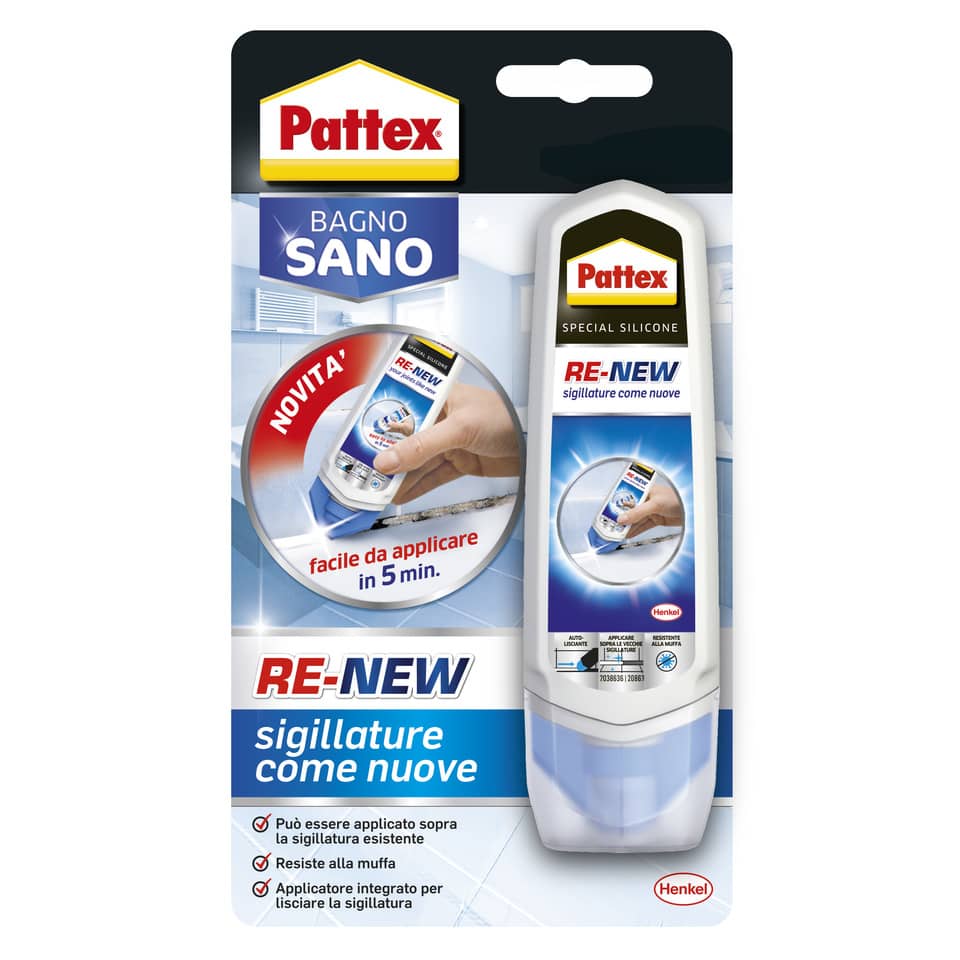 Colla Pattex Bagno Sano Re-New 100 ml trasparente 2683092