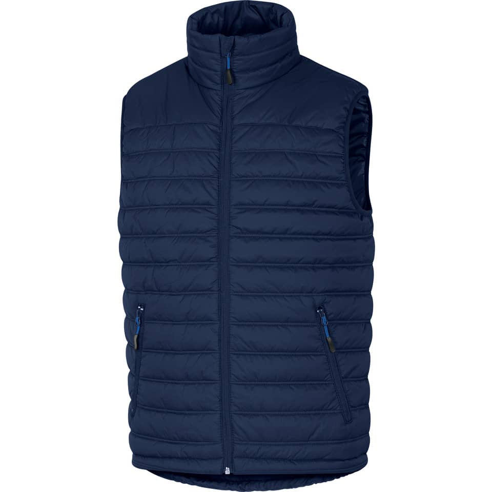 Gilet da lavoro Delta Plus G-Doon chiusura c/zip -proteggi reni - 3 tasche poliammide blu-azzurro - XXL - GDOONBMXX