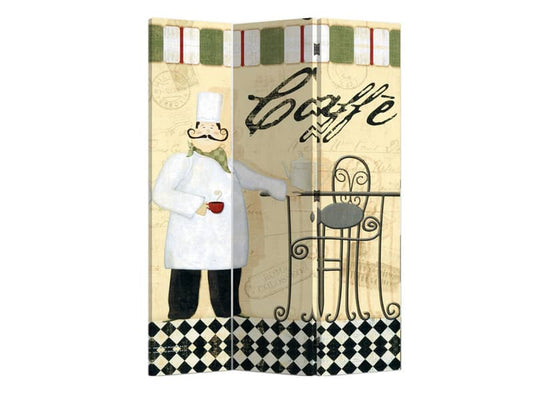 Paravento a 3 ante Serena Group in legno e carta di riso fantasia Stones 120x180 cm - NY1071-3