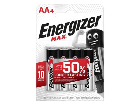 Batterie ENERGIZER Max AA  conf. da 4 - E301530700