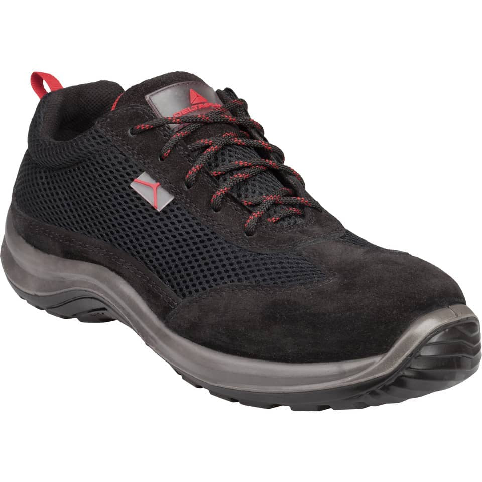 Scarpe da lavoro DELTA PLUS basse Asti S1P - poliestere mesh e pelle scamosciata nero - 41 - ASTISPNO41