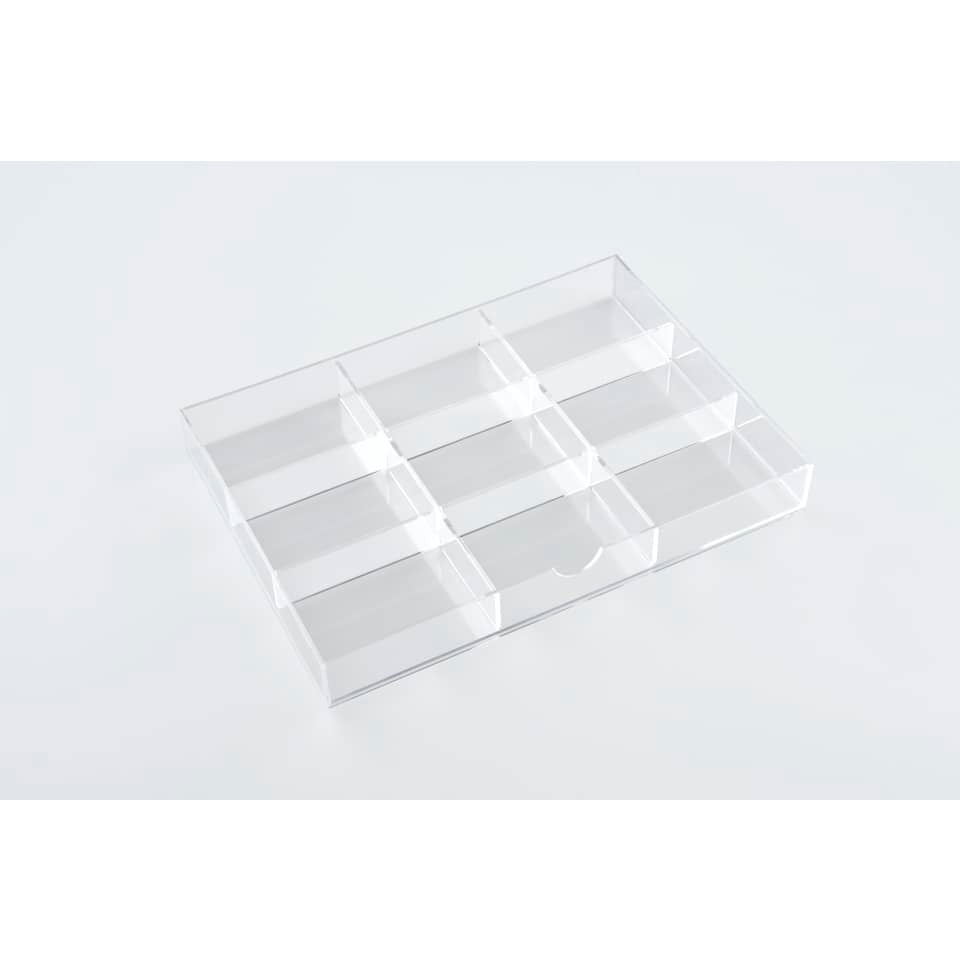 Divisorio per cassettiera TECNOSTYL in acrilico a 9 scomparti trasparente K9ACRD040
