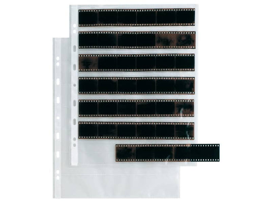 Buste a foratura universale Sei Rota Atla FN 35 per negativi 7 spazi 22x4 cm trasparente  conf. 10 buste - 662531