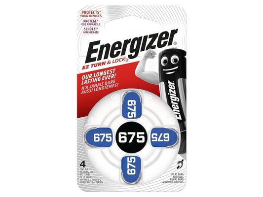 Batterie a bottone ENERGIZER 675  conf. da 4 - E001082205