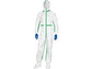 Tute da lavoro DELTA PLUS Deltatek® 5000 c/cappuccio elasticizzata monouso - chiusura con zip bianco - XXL - DT119XX