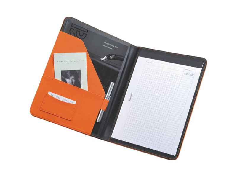 Cartella portablocco Alassio MESSINA in ecopelle 24x2,5x33 cm A4 nero 30081