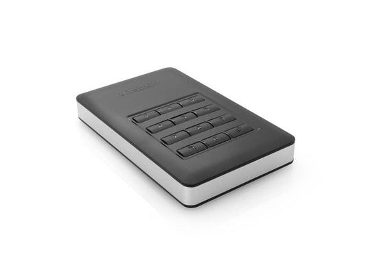 Hard Disk Esterno Store'n' Go Secure 3.1 Verbatim 2 TB con tastierino d'accesso nero - 53403