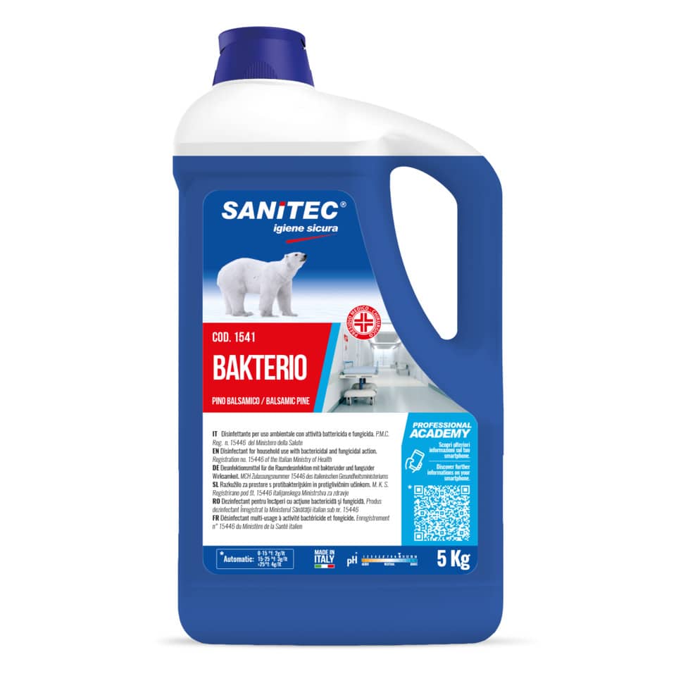 Disinfettante multisuperficie Sanitec Bakterio 5000 ml - pino balsamico 1541