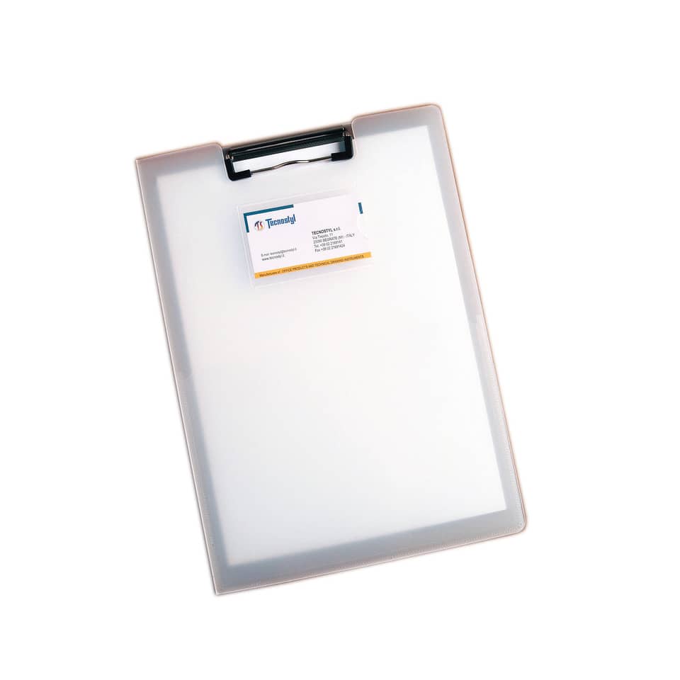 Portablocco TECNOSTYL A4 in PPL 24x1x33 cm con mollettone fermafogli CB002