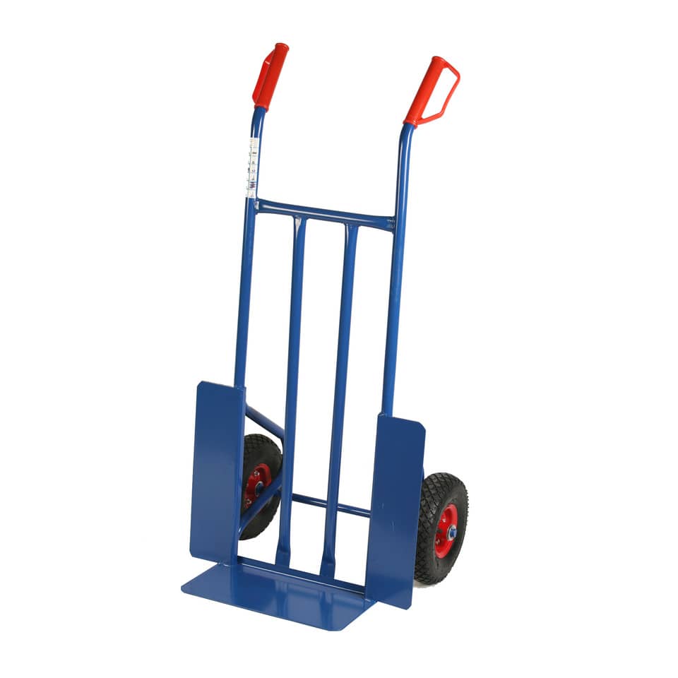 Carrello in acciaio Serena Group con doppio manico 57 x 46 x h. 116 cm blu portata 300 kg - HT300