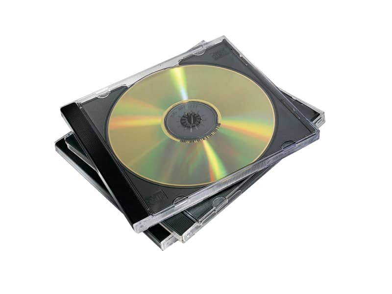 Porta CD e DVD FELLOWES base nera jewel case conf.10 - 98310