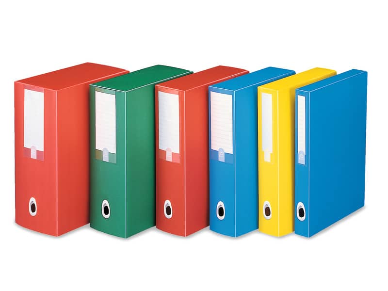 Scatole portaprogetti LEONARDI Plus PPL 25,5x35,5 cm - dorso 6 cm azzurro U206AZ