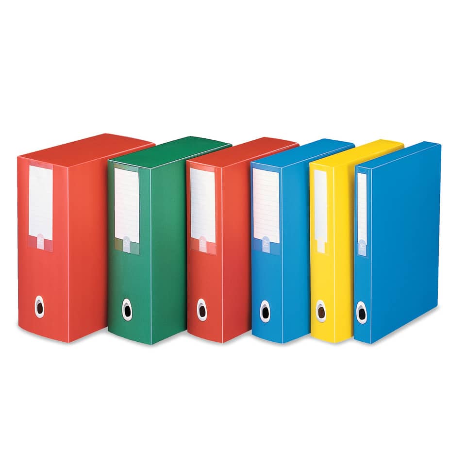 Scatole portaprogetti LEONARDI Plus PPL 25,5x35,5 cm - dorso 6 cm azzurro U206AZ