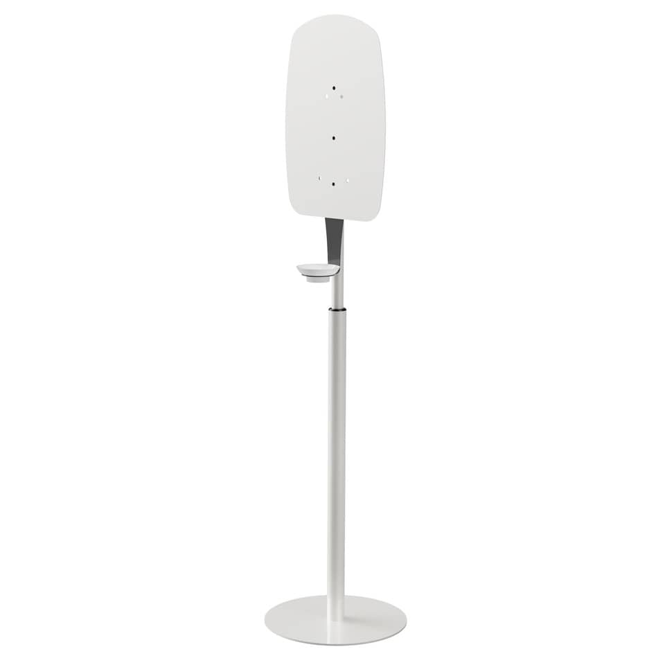 Supporto telescopico in metallo grigio per distributore elettronico gel - h130 cm - (dosatore e altri comp.ti ESCLUSI)