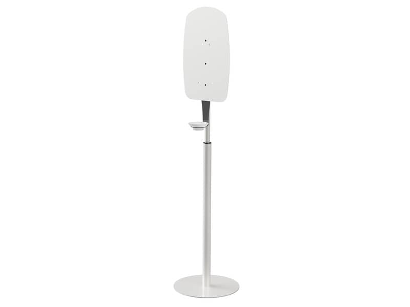 Supporto telescopico in metallo grigio per distributore elettronico gel - h130 cm - (dosatore e altri comp.ti ESCLUSI)