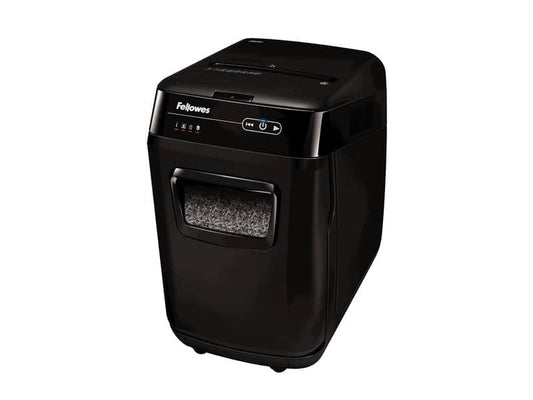 Distruggidocumenti uso moderato FELLOWES AutoMax™ 200M - P-5 - 32 L - taglio a microframmenti 2x14 mm nero - 4656301