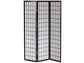 Paravento a 3 ante Serena Group in legno e carta di riso nero 130,5x178 cm NY1001-3
