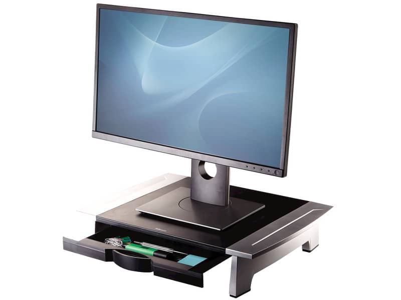 Supporto FELLOWES Office Suites standard per monitor nero/argento 10x50x36,4 cm 8031101
