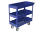 Carrello in acciaio Serena Group a 3 ripiani blu 84x41x82 cm - portata 100 kg TC4103