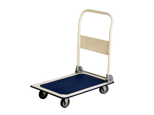 Carrello portapacchi Serena Group in lamiera rinforzata bianco/blu 74x48x83 cm portata 150 kg - - PZS150