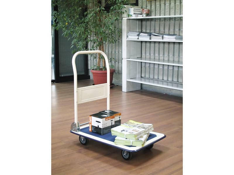 Carrello portapacchi Serena Group in lamiera rinforzata bianco/blu 74x48x83 cm portata 150 kg - - PZS150