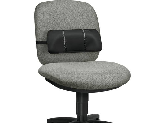 Supporto FELLOWES lombare portatile Smart Suites™ schiuma alta densità e tessuto nero 5,4x30,4x12,6 cm - 8042101