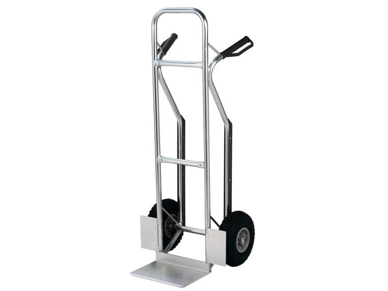 Carrello in alluminio Serena Group con doppio manico 48 x 49 x h. 116 cm grigio portata 180 kg - HT2106A