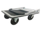 Carrello piattaforma Serena Group grigio nero 91x61x93 cm - portata 350 kg - ruote grandi - PZS350