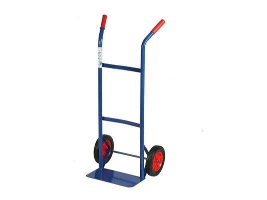 Carrello in acciaio Serena Group doppio manico 46x35x 100 cm blu ruote gomma piena - portata 80 kg - HT100