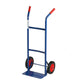 Carrello in acciaio Serena Group doppio manico 46x35x 100 cm blu ruote gomma piena - portata 80 kg - HT100
