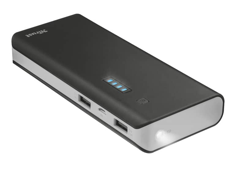 Caricabatterie portatile Powerbank 10000 Trust Primo nero 21149