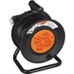 Avvolgicavo per esterno bticino con 4 prese universali e 1 spina 2P+T 16A arancio - nero - S2525N