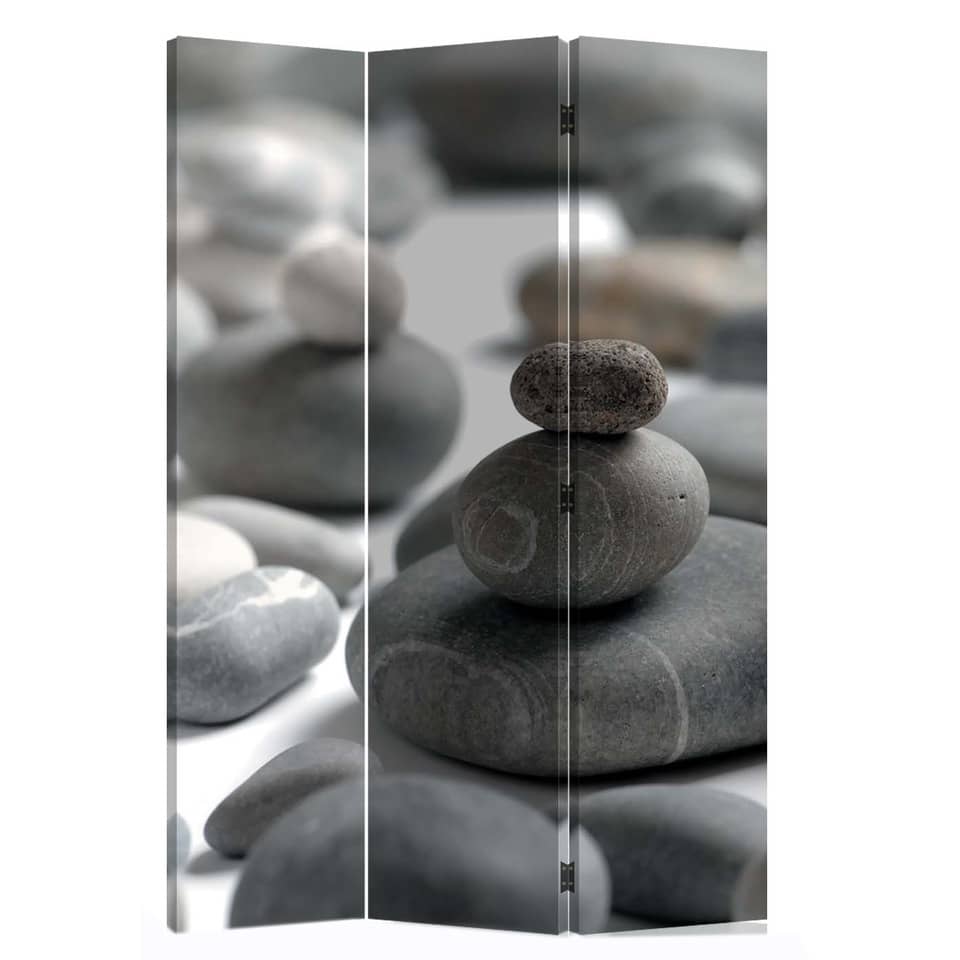 Paravento a 3 ante Serena Group in legno e carta di riso fantasia Coffee 120x180 cm - NY-1069-3