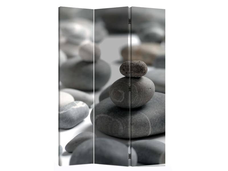 Paravento a 3 ante Serena Group in legno e carta di riso fantasia Coffee 120x180 cm - NY-1069-3