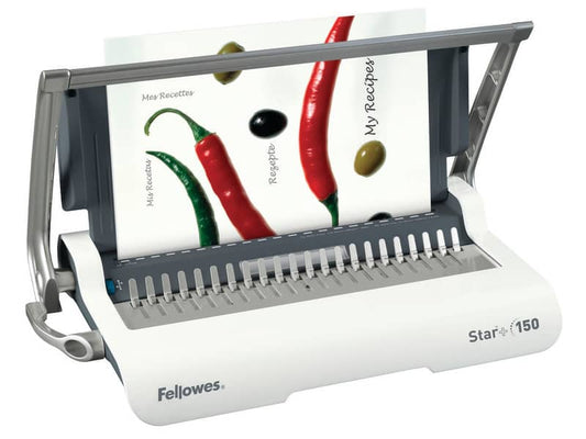Rilegatrice a dorsi plastici FELLOWES Star+ 150 capacità di perforazione 15 fogli - 5627501