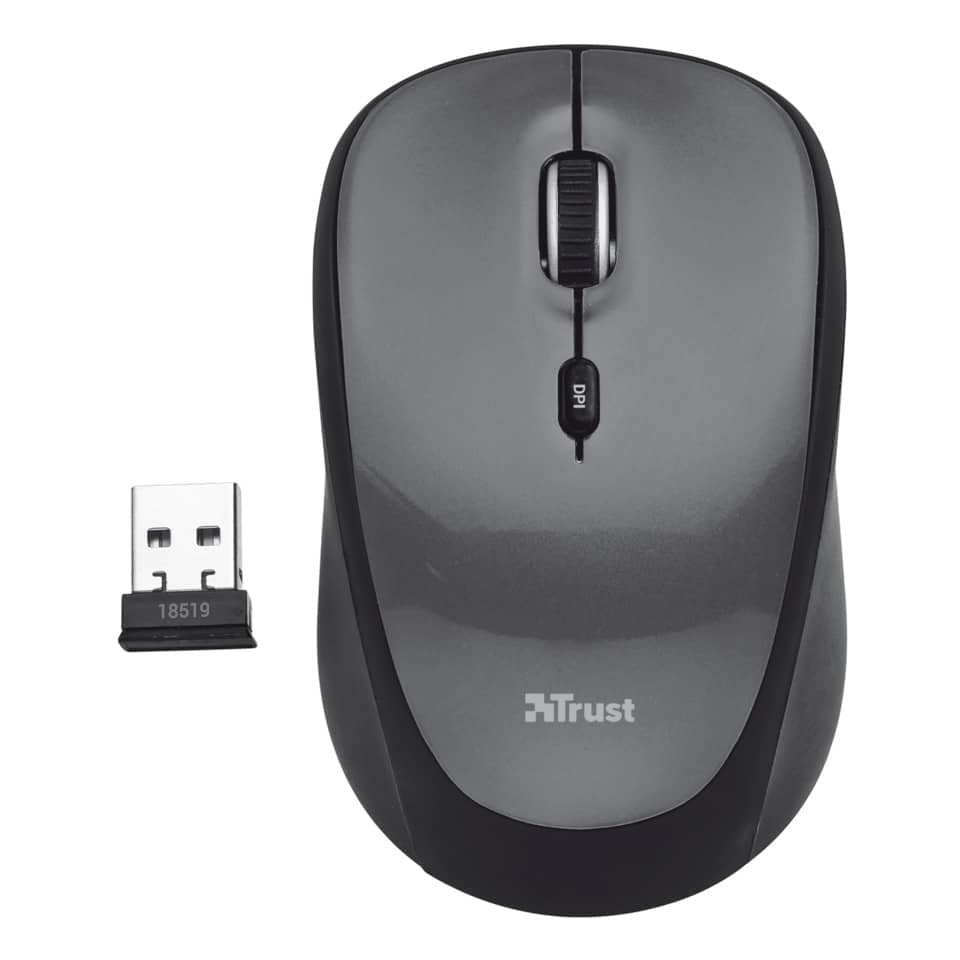 Mouse ottico wireless Trust Yvi nero  18519