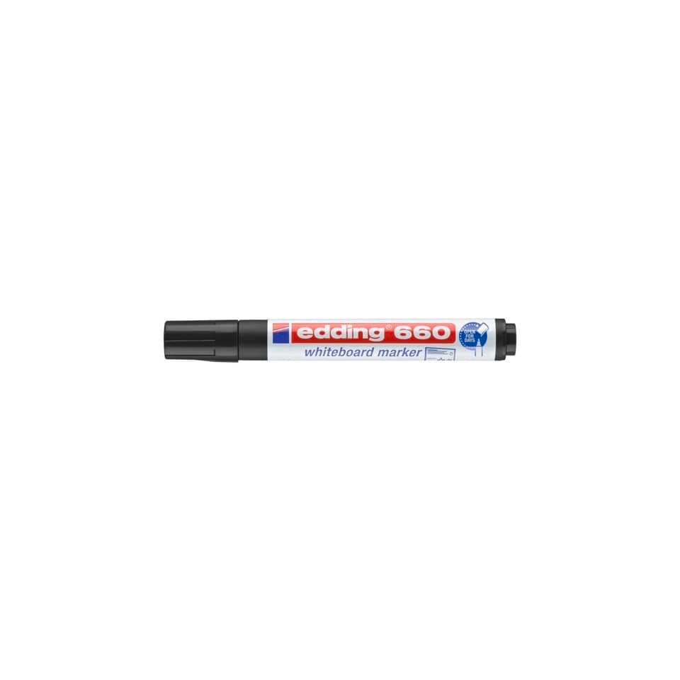 Marcatore per lavagne bianche edding 660 punta conica 1,5-3 mm nero 4-660001